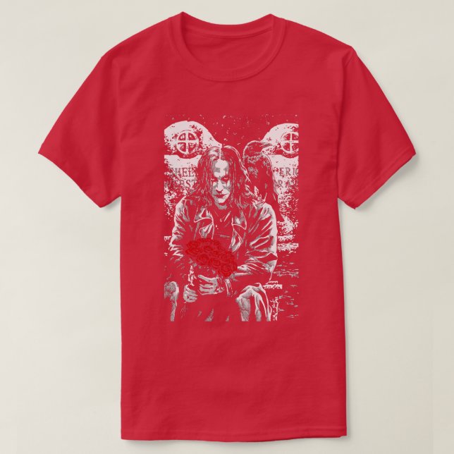 Kråkan brandon lee 94 1994 goth mime emo t shirt (Design framsida)