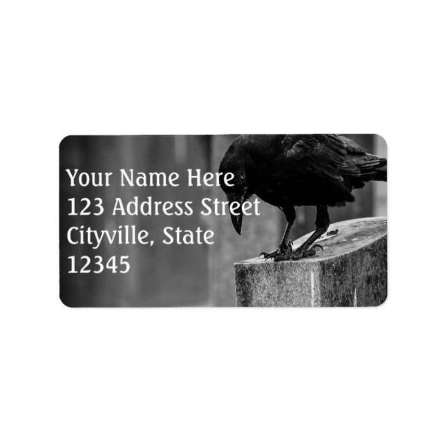 Kråkan Falln Cemetery Adressetikett (Framsidan)