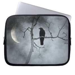 Kråkan i en skogsskövling Träd Laptop Fodral