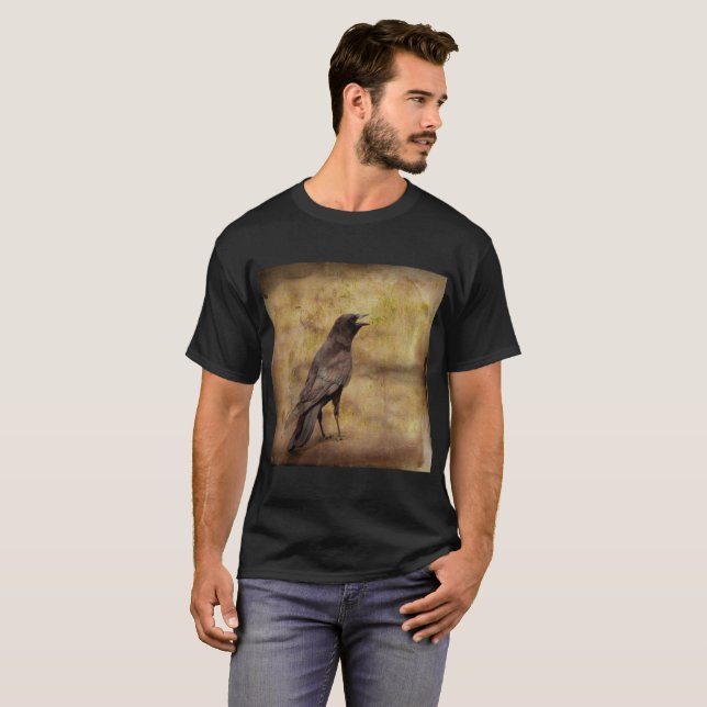 Kråkan orsakar t shirt (Hel framsida)