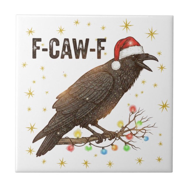Kråkan Raven F-CAW- F Kakelplatta (Framsidan)