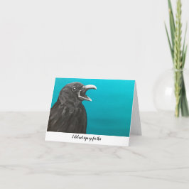 Kråkan registrerade sig inte för det här antecknin kort