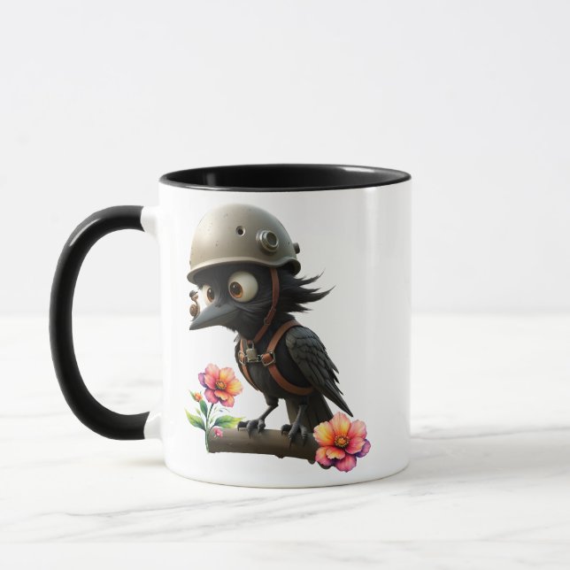 Kråkan som tog flygande råd från en snigel. mugg (Vänster)