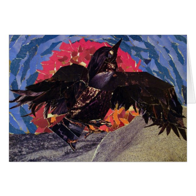 Kråkan tar flyg hälsningskort (Framsidan Horizontal)