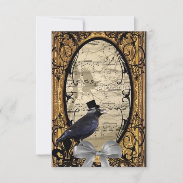 Kråkan vintage Gothic bröllop (Framsida)