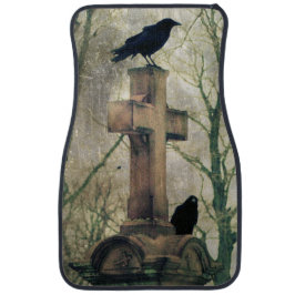 Kråkas Gothic Art Blackbird Ravens Bilmatta