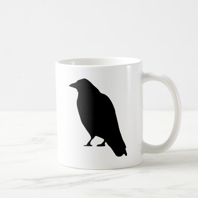 KråkaSilhouette Kaffemugg (Höger)