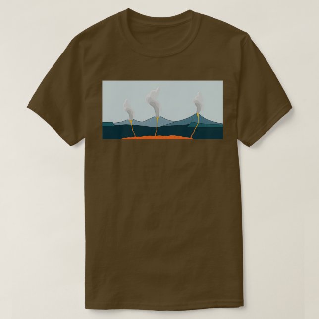 Krakatoa Eruption T Shirt (Design framsida)