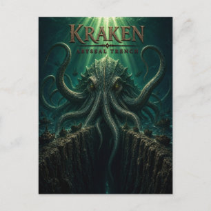 Kraken Abyssal Trench Dark Cinema Vykort