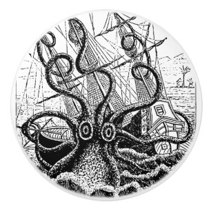 Kraken Attack jättebläckfisk Knopp