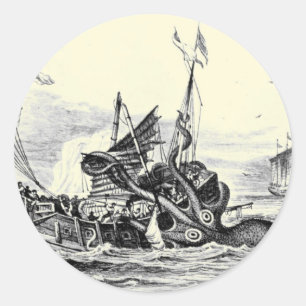 Kraken attack! Klistermärke