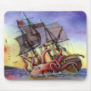 Kraken attack Mousepad Musmatta