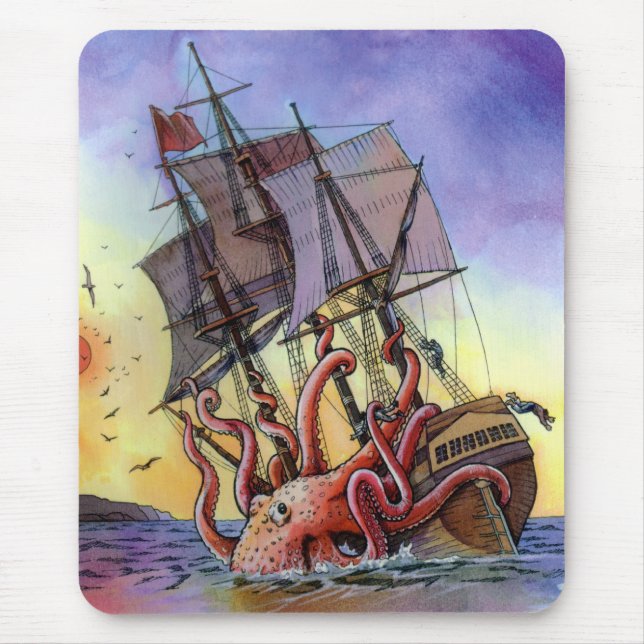 Kraken attack Mousepad Musmatta (Framsidan)