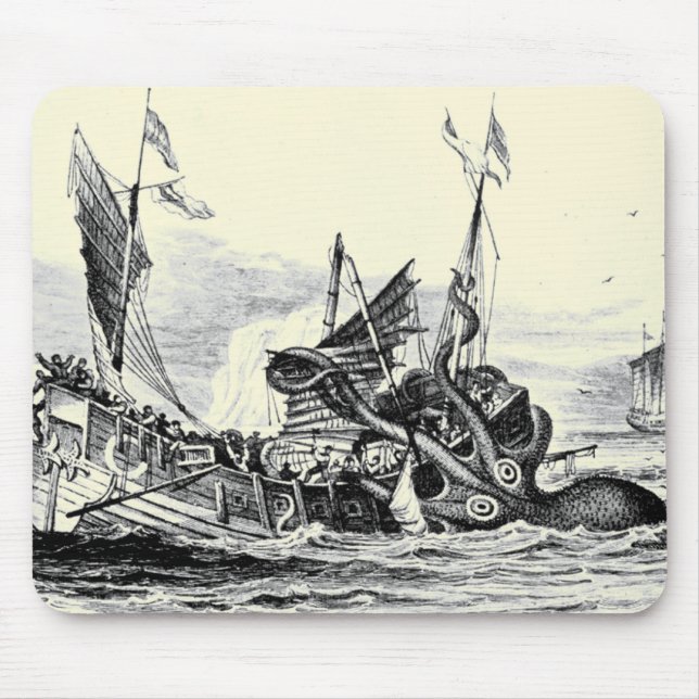 Kraken attack! Mousepad Musmatta (Framsidan)