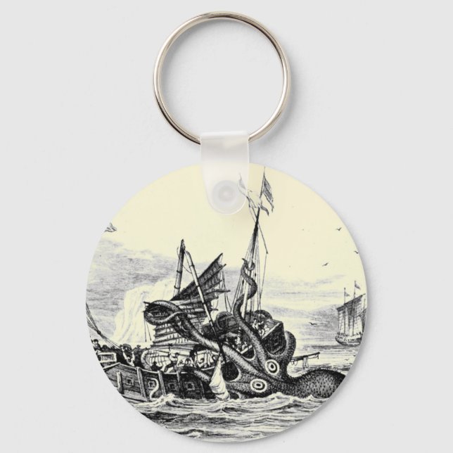 Kraken Attack! Nyckelring (Framsida)