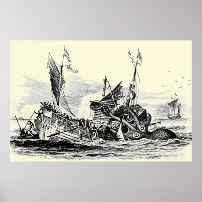 Kraken Attack! Skriv Poster (Framsidan)