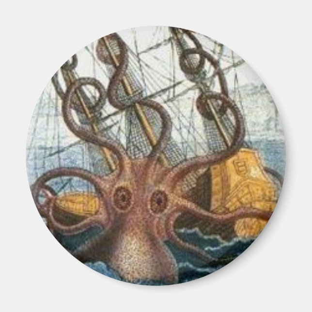 Kraken av Pierre Denys de Montfort, 1801 Magnet (Framsidan)