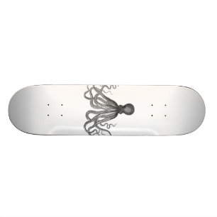Kraken - Black Giant Octopus / Cthulu Mini Skateboard Bräda 18,7 Cm
