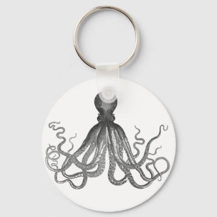 Kraken - Black Giant Octopus / Cthulu Nyckelring
