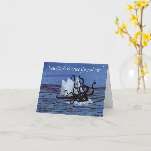 Kraken Card Kort (Gul blomma)