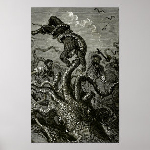 Kraken från 20000 Leagues Under the Sea Poster