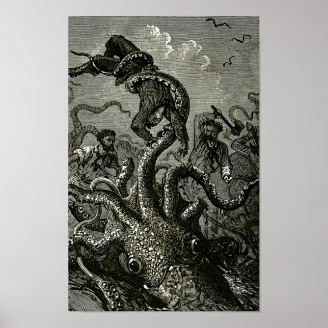 Kraken från 20000 Leagues Under the Sea Poster (Framsidan)