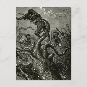 Kraken från 20000 ligor under havet vykort