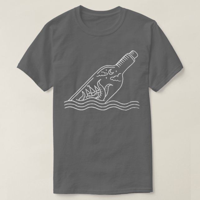 Kraken i flaska t shirt (Design framsida)