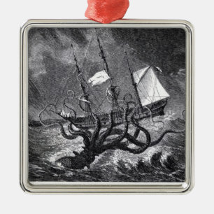 Kraken Julgransprydnad Metall