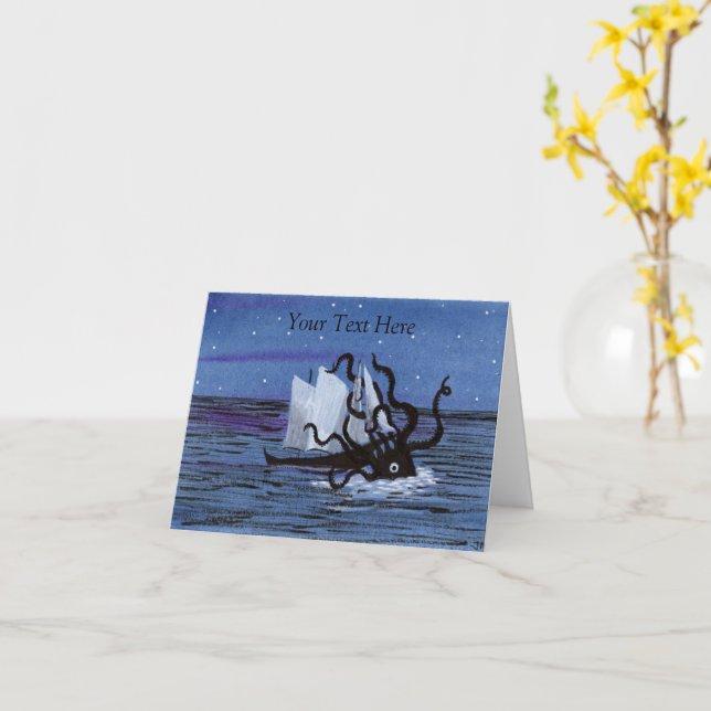 Kraken Kort (Gul blomma)