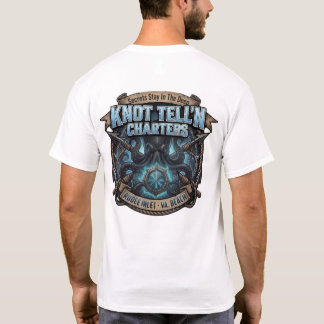 Kraken Logo Blå Kristall - T-Shirt