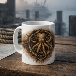 Kraken Märk Pirat Sigill Kaffemugg