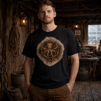 Kraken Mark Pirat Sigill T Shirt