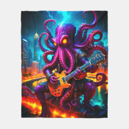 Kraken Monster Rockstar Fleecefilt