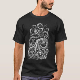 Kraken och fartyget t shirt