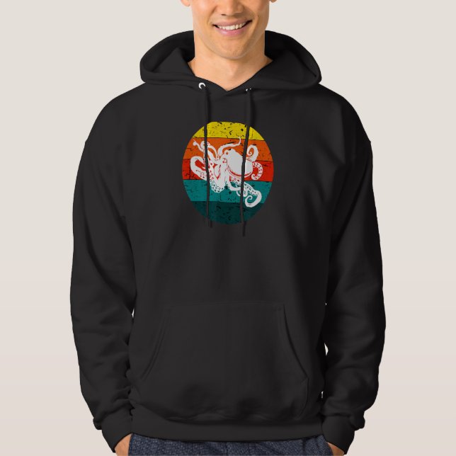 Kraken Octopus Cthulhu Octopi Hoodie (Framsida)