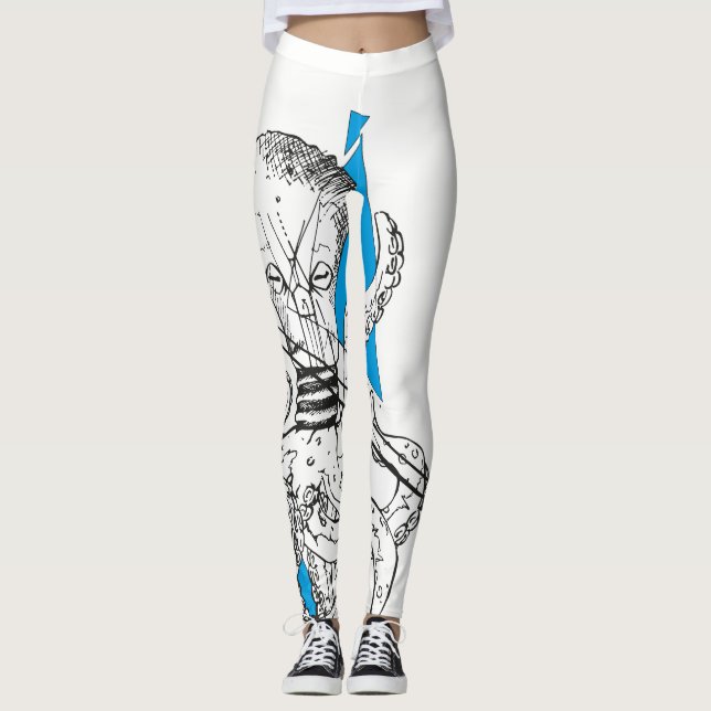 Kraken Octopus Leggins Leggings (Framsida)