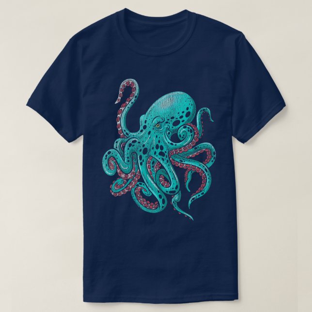 Kraken Octopus T Shirt (Design framsida)
