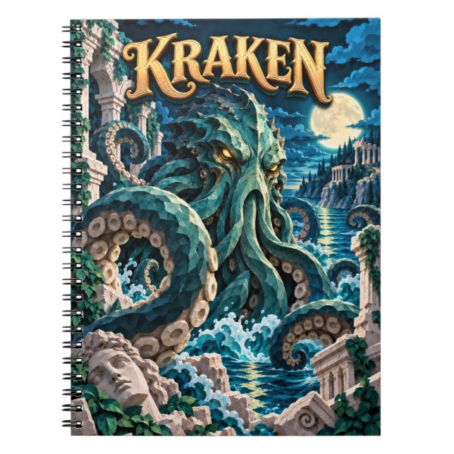 Kraken, Pappersklippsmonster Anteckningsbok (Framsidan)