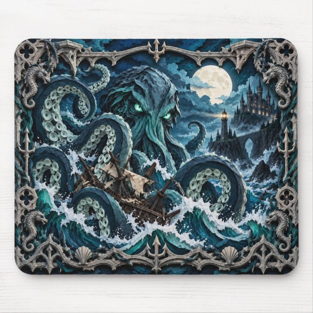 Kraken, Pappersklippsmonster Musmatta (Framsidan)