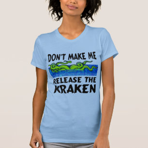 Kraken roliga T-tröja T-shirt
