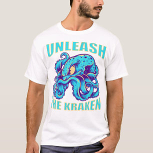 Kraken Sea Monster-Vintagen släpper loss Kraken Gi T Shirt