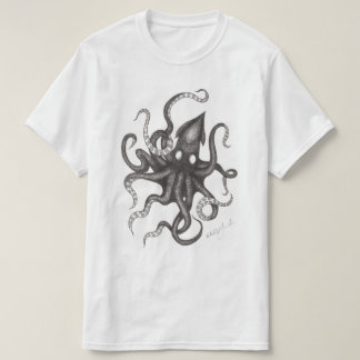 Kraken skissar T-tröja T-shirt
