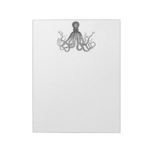 Kraken - svart jätte- bläckfisk/Cthulu Anteckningsblock