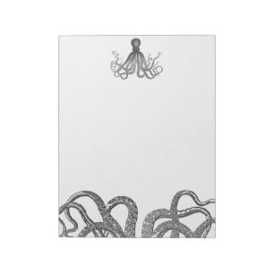 Kraken - svart jätte- bläckfisk/Cthulu Anteckningsblock