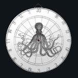 Kraken - svart jätte- bläckfisk/Cthulu Darttavla<br><div class="desc">bläckfisken kraken, "svartvitt", svarten, vit, att hota som är läskigt, steampunk, tentakel, tioarmad bläckfisk, varelsen, havet som är undervattens-, hav, vintage, victorianen, cthuluen, Octopi, "ångapunken", "science fiction", piraten, sjömannen som är industriell, geeken, maskinen, motorn, goth, gotiskt, gigantiskt, vatten-, nautiskt, geeky som är retro, monster, flottan, biologi, biologen, emoen som virvlar...</div>