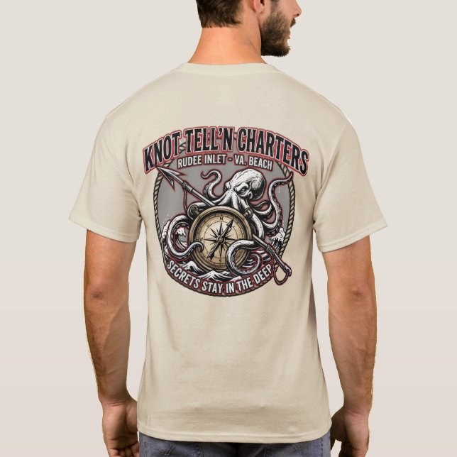 Kraken T-shirt med harpunlogotyp (Baksida)