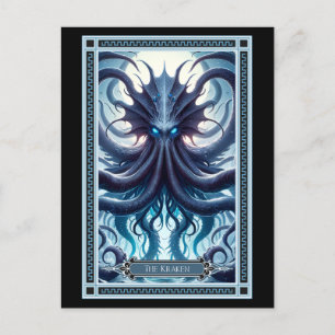 Kraken Tarot Card Vykort
