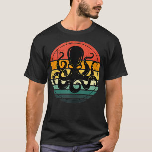 Kraken Vintage Cthulhu Steampunk Octopus Retro Sol T Shirt