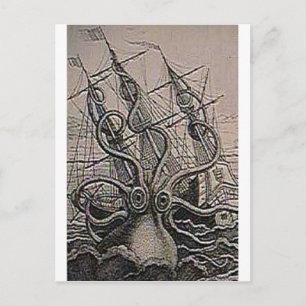 KRAKEN Vintagetryck Vykort